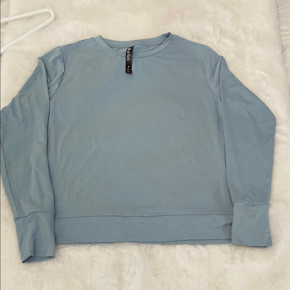 Lukka-lux Light Blue Crewneck Top. Size S